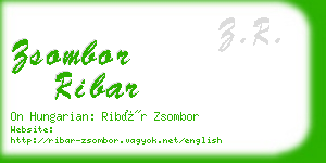 zsombor ribar business card